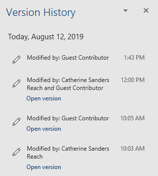MS Office 365 Version History