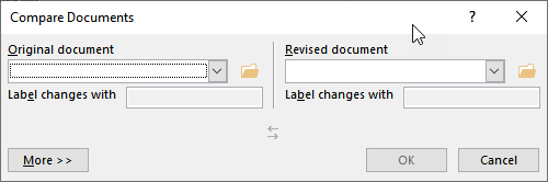 MS Word Compare Documents