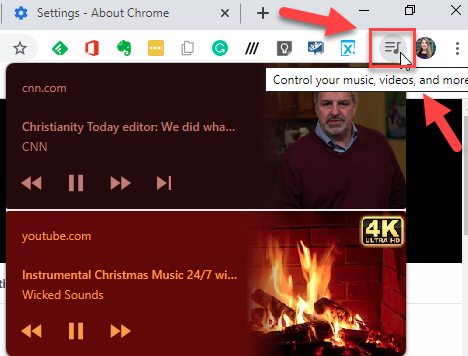 chrome video controls