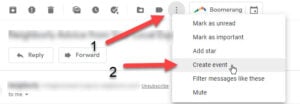Add Gmail to Calendar as Event