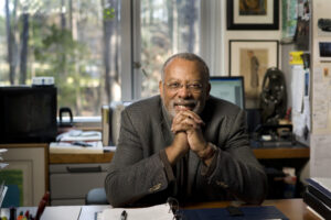 Jim Coleman, Duke Law faculty, in his office
