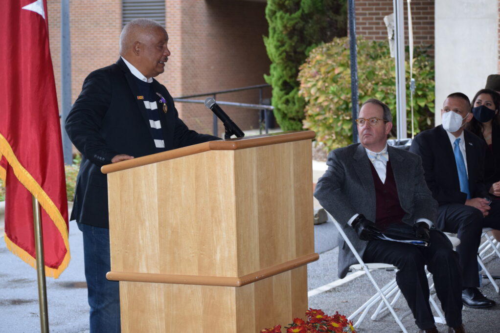 John Spencer acknowledges the UNC Military and Veterans Law Clinic for restoring his veteran’s status
